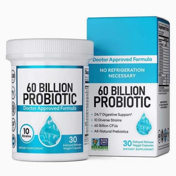 Organic Prebiotic And Probiotic Capsules Herbal Digestive Support Supplement