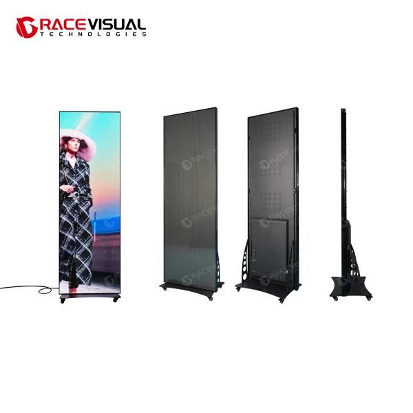 Portable IPoster Indoor LED Display – Ultra-Slim | Multi-Pixel Options | Flexible Installation & Remote Control