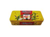 Comércio a retalho CMYK Container de lata de metal de caramelo impresso com placas de lata recicláveis