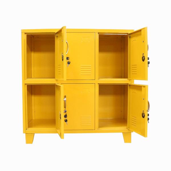 Mini Small 6 Door Safety Steel Storage Locker With Lock Office Use