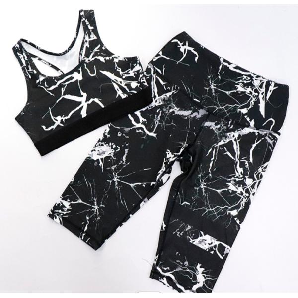 Разминка спорт печати нейлона разминки замыкает накоротко гетры йоги фитнеса женщины батта Scrunch