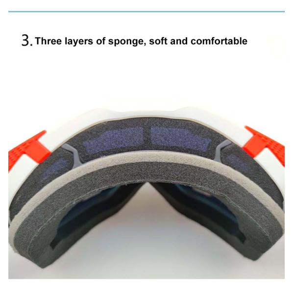 Adjustable Anti Slip Elastic Strap Sport Motocross Glasses for Dust Proof Performance