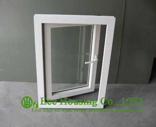 Single Tempered and Clear Glass UPVC Casement Windows, Single Unit With Mosquito Screen