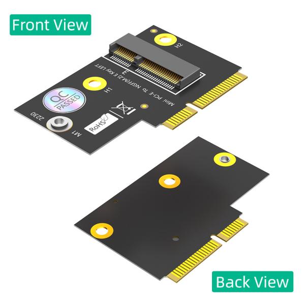 M.2 NGFF key E to Half-size Mini PCI-E Adapter for WiFi6 AX200, 9260, 8265 ,8260 ,7265 card and Y510P Model