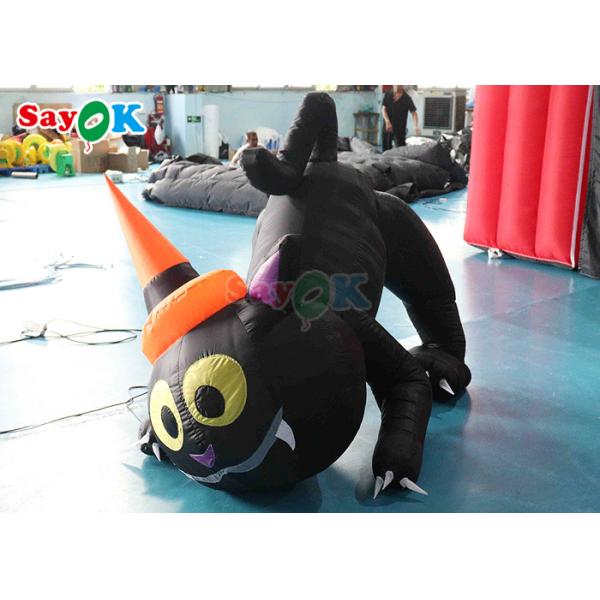 Halloween Cartoon Animal Model Inflatable Black Cat Halloween Yard Decoration