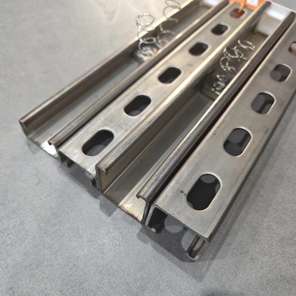 Cable Management Pipe Support Galvanized Steel Unistrut / Gal Steel C Channel