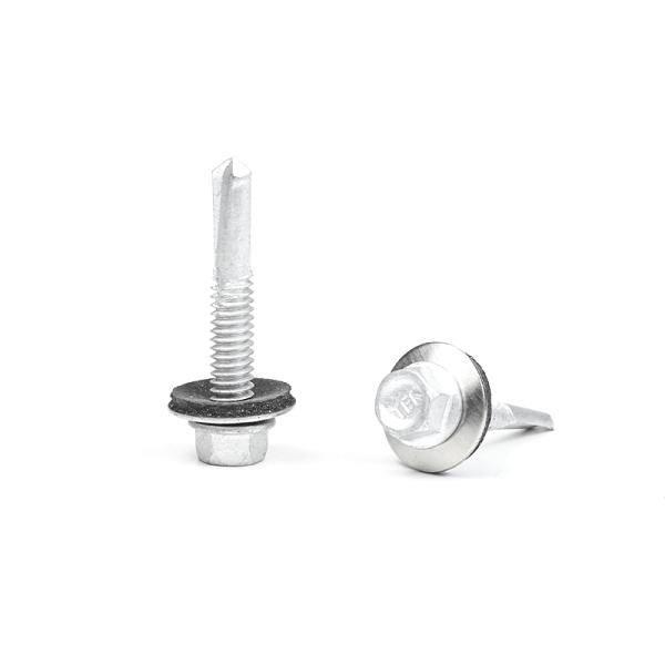 SS410 Stainless Steel Hex Head Self Drilling Screws Metal Tek
