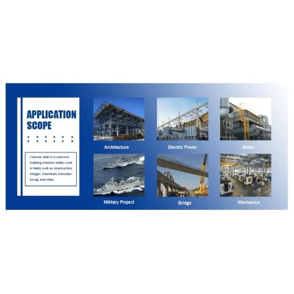 Китай Высококачественный АИСИ Углеродистая сталь Канал Q235B Q345Q345B SS400 Для строительства