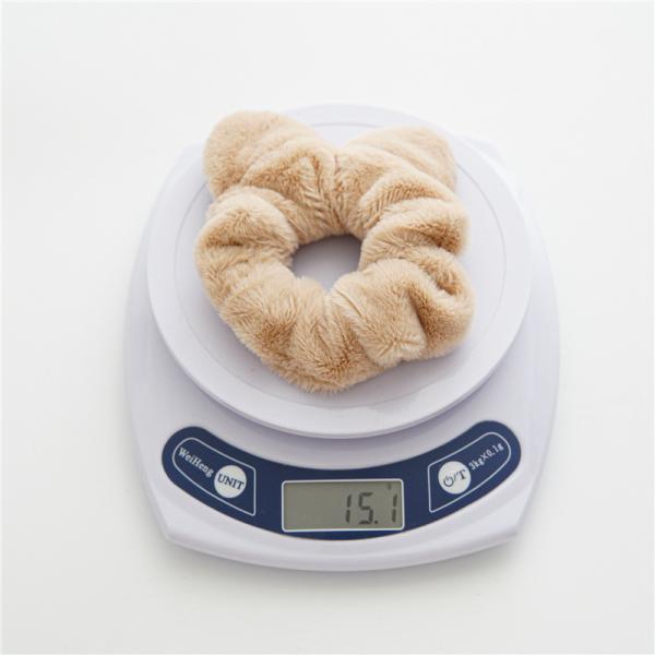 Warm winter fur cashmere cloth curly hair scrunchie lady girls simple cat ear hair band with elastic head rope