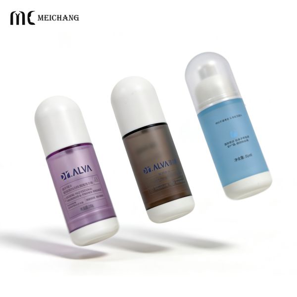 45ml Thick-Wall AS Airless Pump Bottle with Leak-Proof Packaging for Medical Aesthetic Serums（MC-261）