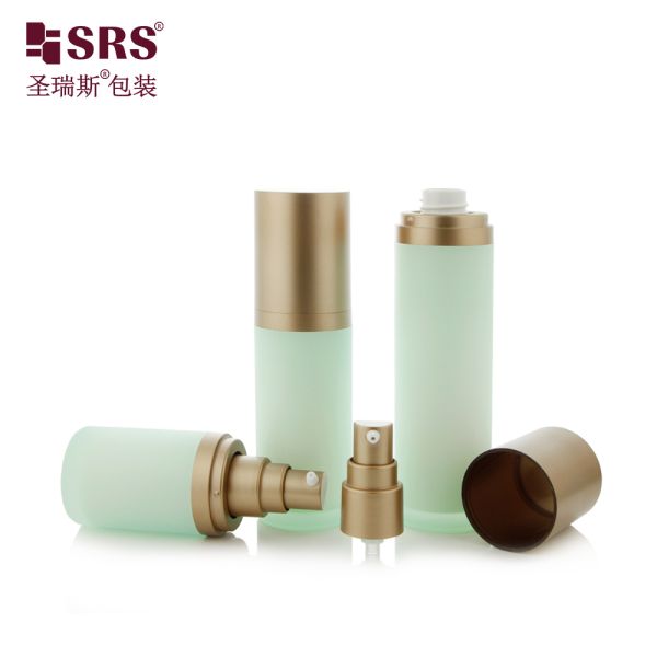 SRS-RS 15ml 30ml 50ml Empty Luxury High End Acrylic Lotion Pump Bottle Cosmetic Serum Packaging Wholesale
