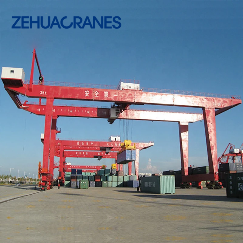 Container Rail Mounted Gantry Crane RMG for Automated Freight Yard and Port Container Handling Systems