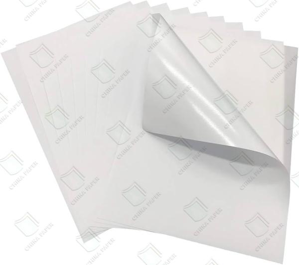 China Mill Self-Adhesive Sticker Paper  With Glassine Liner For Labelling And Packaging