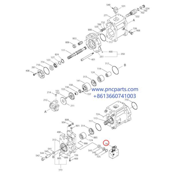 420 00127 719753 Hydraulic Repair Parts DH220 5 K3V112DT EPPR Valve