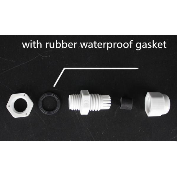 RoHs Watertight Plastic Cable Glands 12.7 Millimeter Mounting Hole