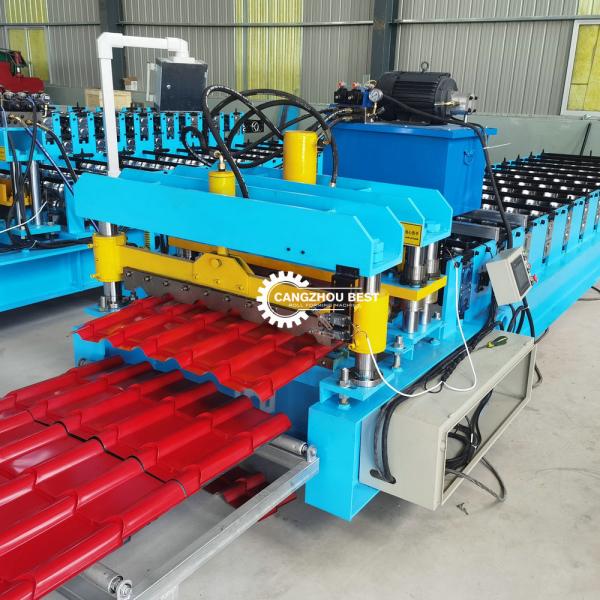 крен плитки толя шага 380v 0.8mm алюминиевый формируя машину