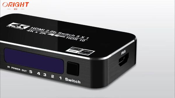 18.5Gbps 5 Ports 60Hz HDR HDMI 2.0 Switcher 5x1 kvm for Ultra HD Dolby Vision HDR10