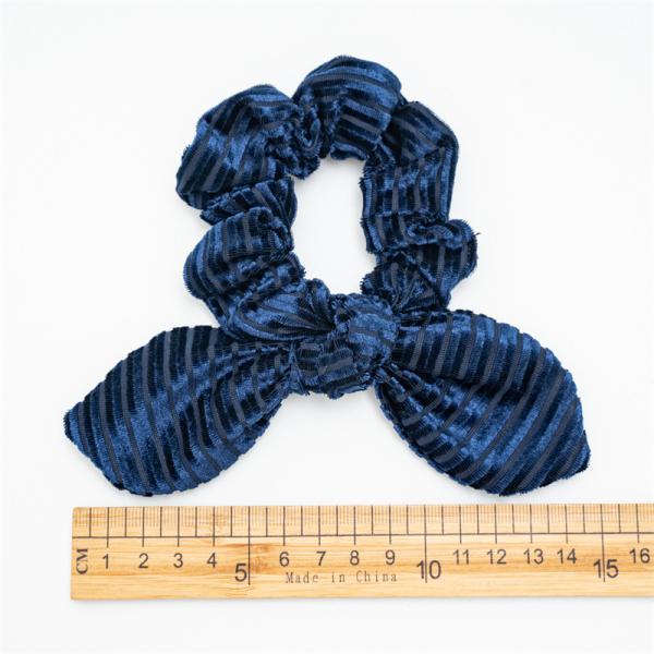 Autumn/Winter plush rabbit ears golden fabric knotty scrunchie Cross border women's hair headdress accessories