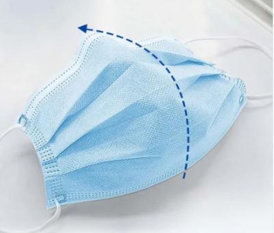  3d Design Disposable Earloop Face Mask Easy Breathability Anti Dust Protection