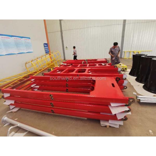 290g Alta precisión soldada de acero torre grúa piezas de repuesto sección de mástil para en el baño