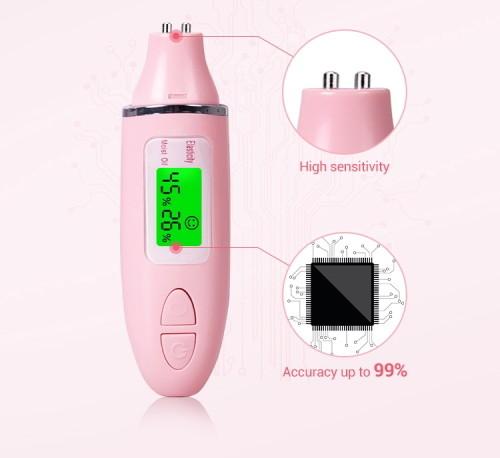 Rechargeable Skin Moisture Analyzer Portable , Skin Hydration Pen With ABS Material