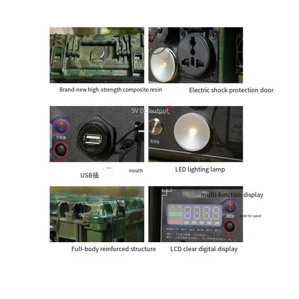 500 Вт Солнечная домашняя электростанция для хранения энергии Наружная портативная мобильная аварийная коробка питания