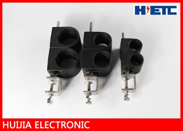 1 – 5 / 8″ Coaxial Cable Electrical Cord Clips , Communication Tool Black Cable Clips