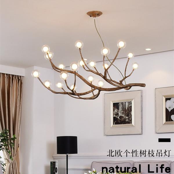 Living room Bedroom Wooden Tree Branch decorative lustre pendant home Chandelier lighting( WH-CI-107)