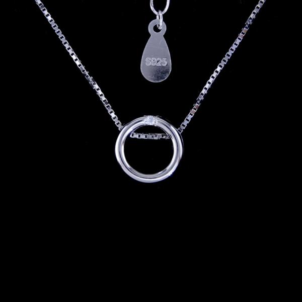 Plata llana ningún collar de piedra del marinero del mar de la nave del diseño del ancla para el hombre