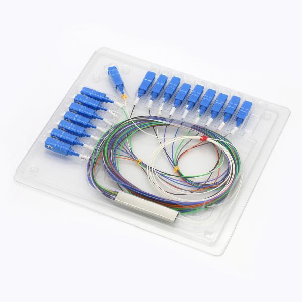 G652D G657A Fiber Optical Plc Splitter 1*16 Sc Upc/Apc Steel Tube Type