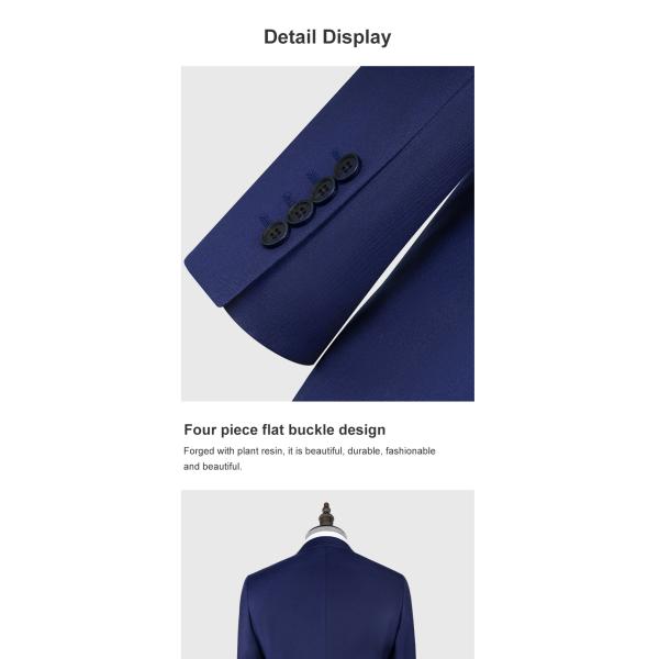 Anti-Static Men's Slim Fit Wedding Suits for Business Made In Custom Classic Blazer Suit
