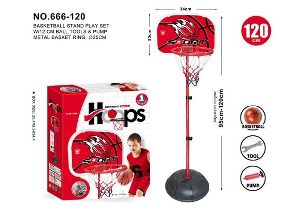 47  Kids Adjustable Basketball Hoop With Ball Pump Tool For Sporting Game