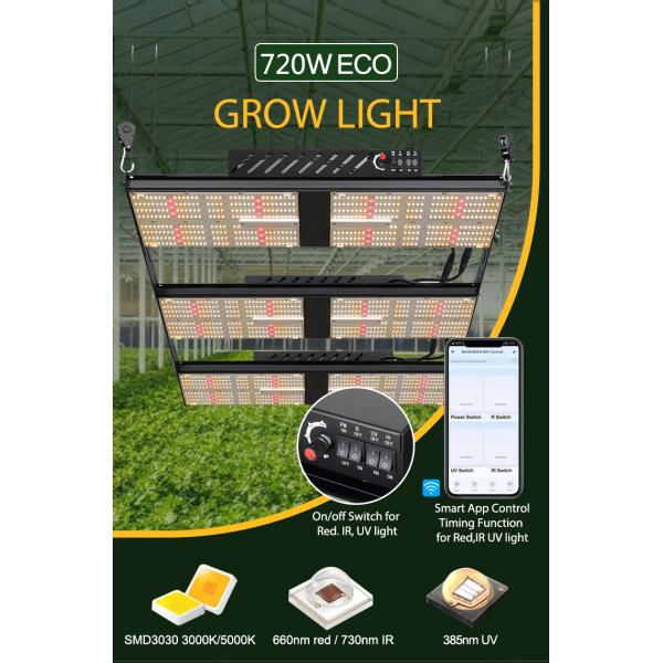 СИД доски 720W Epsitar Кванта растет светлый водитель 1728umol/S Sosen