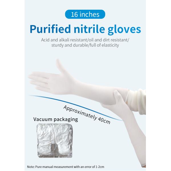 Guantes de nitrilo desechables sin látex sin polvo de grado médico e industrial azul / rosa tamaños XS-L aprobado por la FDA protección flexible y cómoda