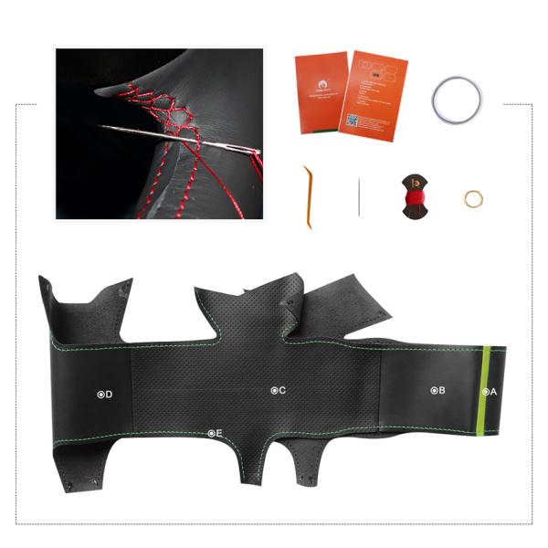 Customized PU Leather Steering Wheel Cover for Honda S2000 2000-2009 Civic SI Insight