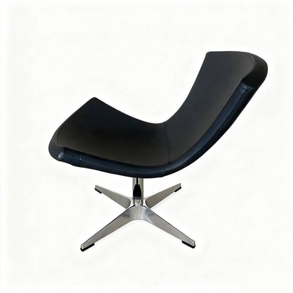 Modern Leather Lazy Lounge Recliner Swivel Chair Living Room Furniture for Bedroom Office Hotel Use