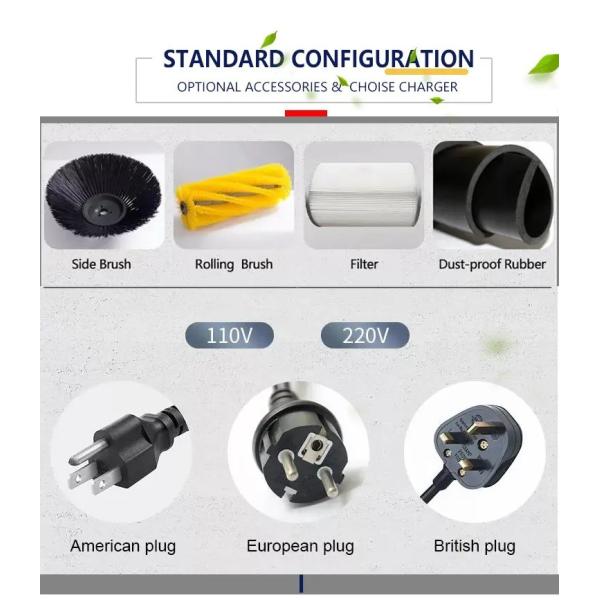 1900 mm Cleaning Width Half-Closed Automatic Floor Sweeper for Cold Water Cleaning