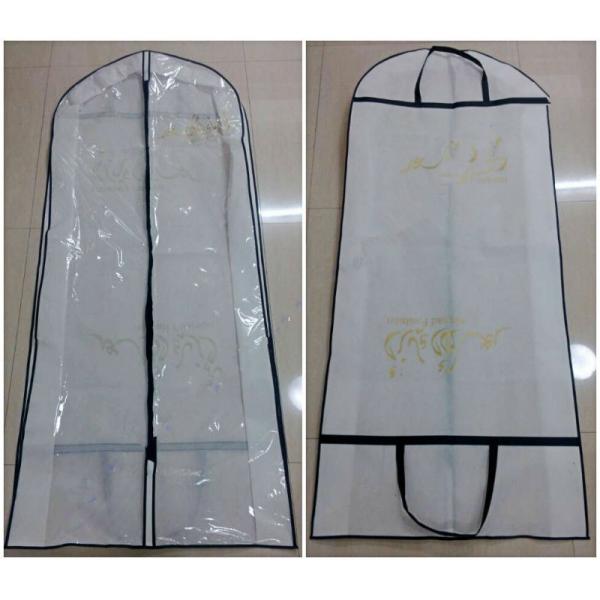 Classic Polyester Waterproof Suit Garment Bags / Dustproof Garment Cover Bag