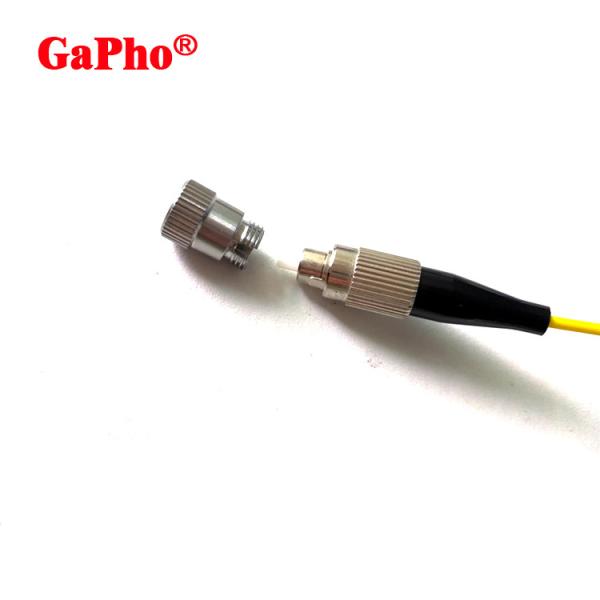 Male M8 X 0.75 Fiber Optic Dust Cap Metal Nickel Plating Custom Service
