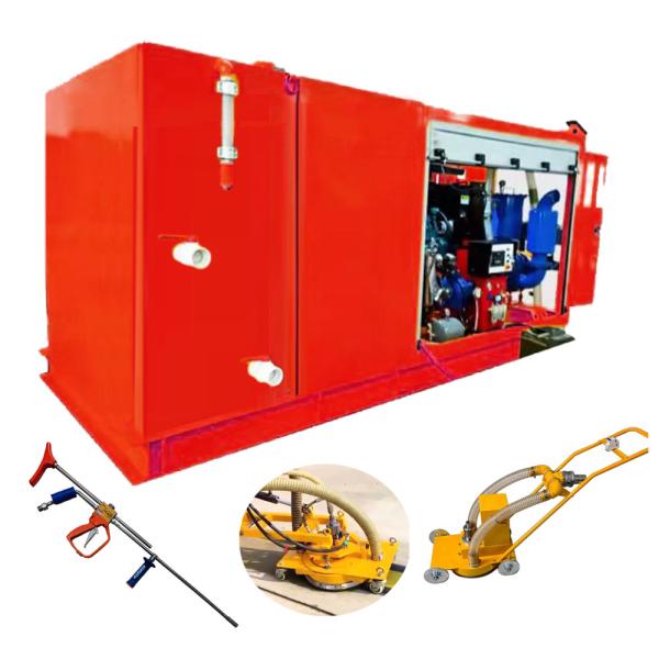 Máquina para eliminación de marcas viales de 132KW, máquina de chorro de agua a alta presión de 1500bar-2800bar