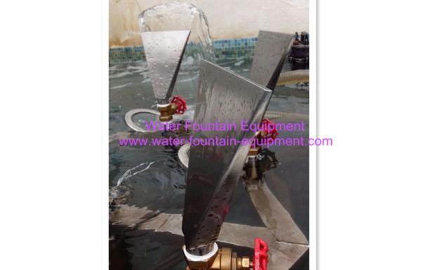 Long Fan Water Fountain Nozzles Outdoor Water Fountains Fully SS304