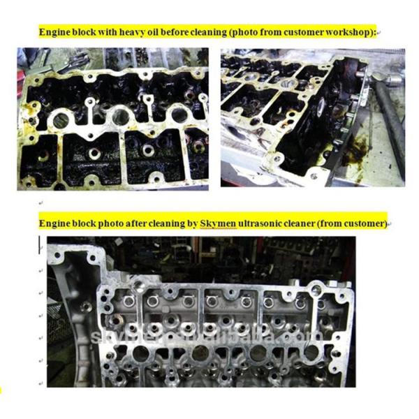 360L Industrial Ultrasonic Parts Cleaner Stainless Steel Tank For Auto Parts Engine block