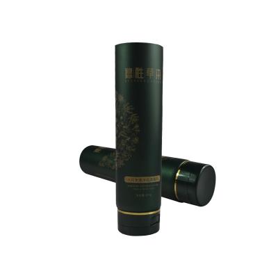 empty Printed pe plastic cosmetic printing skincare facial cleaner tube with flip top lid