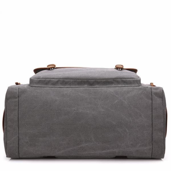 Washable Canvas Travel Duffel Bags Grey / Pink / Sliver Colors W31*D16*H44cm