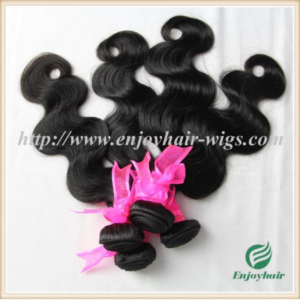 Brazilian 5A virgin remy hair weave ,natural color(can be dye) body wave 10''-26''length
