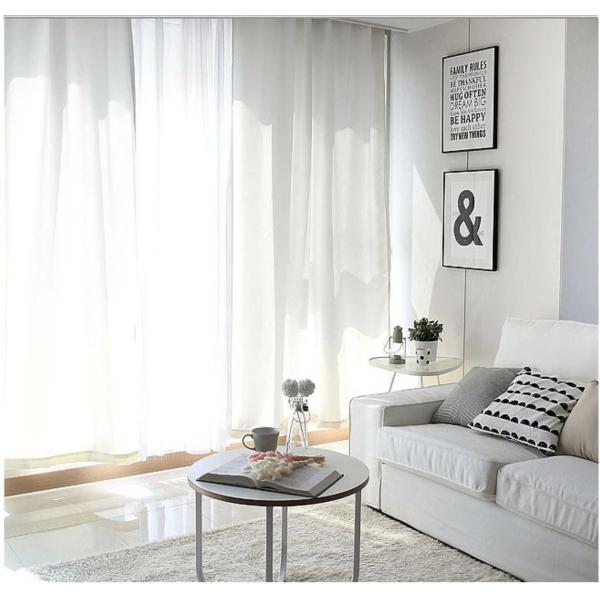 100% Polyester Blending Modern Window Curtains Multiple Colors Lightweight Fabric