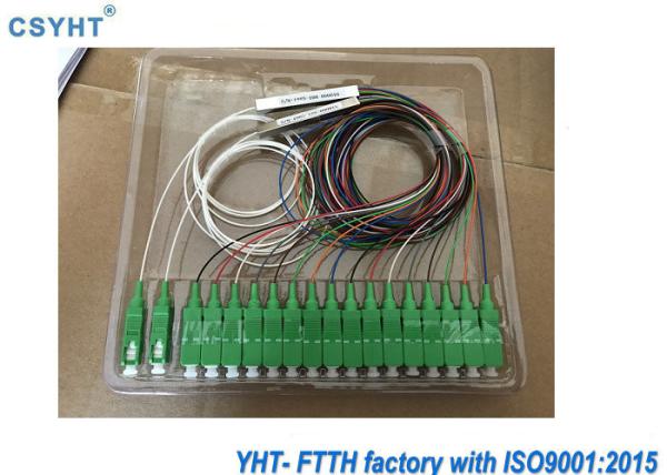 SC/UPC Fiber Optic Splitter 1x2 1x4 1x8 Steel Tube Material Low Insertion Loss