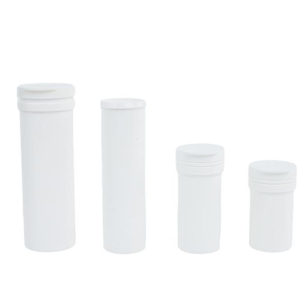 Эффервентная таблетка Пустая белая таблетка Пластиковая бутылка с крышкой Пищево