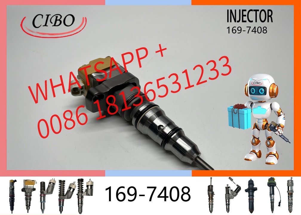 original 169-7408 Common Rail Fuel Injector for  3126 3126B 3126E Excavator Diesel Engine Replacement for OEM 222-5967 0R-9349 171-9710 173-9380 original new injector