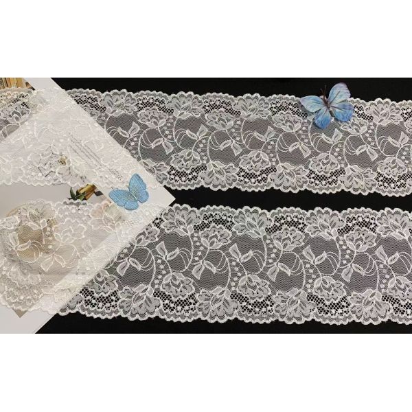 Eco-Friendly Vintage French Lace Trim with Customizable Width for Wedding Dresses and DIY Clothing